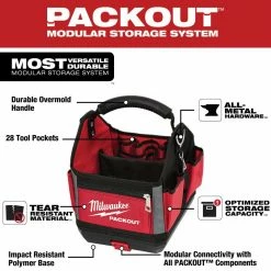 Budget 😉 Milwaukee 10 in. PACKOUT Tote with 6-in-1 Wire Stripper Pliers 👏 -Deals Tool Storage Store red milwaukee modular tool storage systems 48 22 8310 48 22 3079 e1 1000