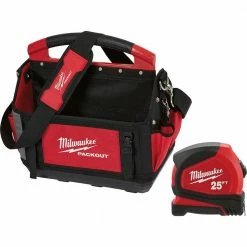 Best Sale ๐ฏ Milwaukee 15 in. PACKOUT Tote with 25 ft. Compact Tape Measure ๐ฏ
