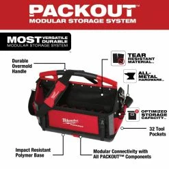 Flash Sale 👍 Milwaukee 20 in. PACKOUT Tote with 3-Piece Pliers Kit ✨ -Deals Tool Storage Store red milwaukee modular tool storage systems 48 22 8320 48 22 6331 e1 1000