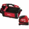 Best reviews of 🥰 Milwaukee 20 in. PACKOUT Tote with 25 ft Compact Tape Measure ❤️ -Deals Tool Storage Store red milwaukee modular tool storage systems 48 22 8320 48 22 6625 64 1000