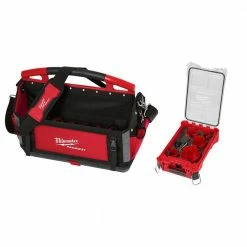 Best deal 😀 Milwaukee 20 in. PACKOUT Tote with BIG HAWG Carbide Hole Saw Kit (9-Piece) with PACKOUT Case 🤩