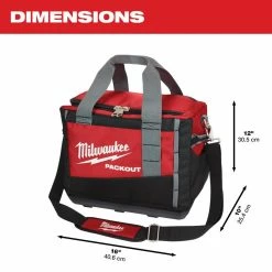 Hot Sale 💯 Milwaukee 15 in. PACKOUT Tool Bag ❤️ -Deals Tool Storage Store red milwaukee modular tool storage systems 48 22 8321 40 1000