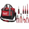 Flash Sale ✔️ Milwaukee 15 in. PACKOUT Tool Bag & Electrician Hand Tool Set (9-Piece) 🎉 -Deals Tool Storage Store red milwaukee modular tool storage systems 48 22 8321 48 22 6100 48 22 3079 64 1000