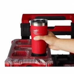 Best Pirce ⭐ Milwaukee PACKOUT Red 20 oz. Tumbler 🧨 -Deals Tool Storage Store red milwaukee modular tool storage systems 48 22 8392r 66 1000
