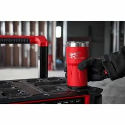 Best Pirce ⭐ Milwaukee PACKOUT Red 20 oz. Tumbler 🧨 -Deals Tool Storage Store red milwaukee modular tool storage systems 48 22 8392r c3 1000