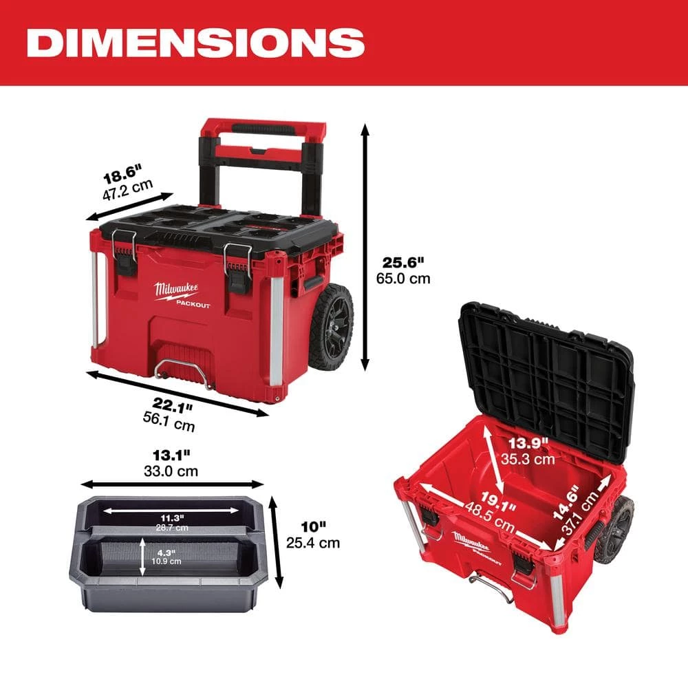 Budget ๐ Milwaukee PACKOUT 22 in. Rolling Tool Box and 22 in. 3-Drawer ๐ 10 Budget ๐ Milwaukee PACKOUT 22 in. Rolling Tool Box and 22 in. 3-Drawer ๐ - Image 8