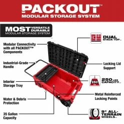 Flash Sale 🥰 Milwaukee PACKOUT 38 in. Rolling Tool Chest 🎁 -Deals Tool Storage Store red milwaukee modular tool storage systems 48 22 8428 e1 1000