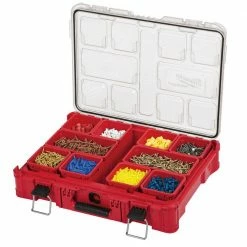Coupon 💯 Milwaukee PACKOUT 11-Compartment Impact Resistant Portable Small Parts Organizer 😀 -Deals Tool Storage Store red milwaukee modular tool storage systems 48 22 8430 a0 1000