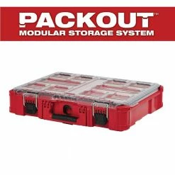 Coupon 💯 Milwaukee PACKOUT 11-Compartment Impact Resistant Portable Small Parts Organizer 😀 -Deals Tool Storage Store red milwaukee modular tool storage systems 48 22 8430 fa 1000