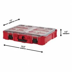 Wholesale 💯 Milwaukee PACKOUT 11-Compartment Small Parts Organizer (3-Pack) ⭐ -Deals Tool Storage Store red milwaukee modular tool storage systems 48 22 8430x3 1d 1000