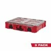 Wholesale 💯 Milwaukee PACKOUT 11-Compartment Small Parts Organizer (3-Pack) ⭐ -Deals Tool Storage Store red milwaukee modular tool storage systems 48 22 8430x3 64 1000