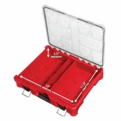 Wholesale 💯 Milwaukee PACKOUT 11-Compartment Small Parts Organizer (3-Pack) ⭐ -Deals Tool Storage Store red milwaukee modular tool storage systems 48 22 8430x3 a0 1000