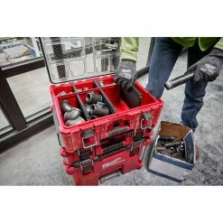 Outlet ✨ Milwaukee PACKOUT 20 in. Deep Organizer with 6 Compartments and Quick Adjust Dividers 🥰 -Deals Tool Storage Store red milwaukee modular tool storage systems 48 22 8432 44 1000