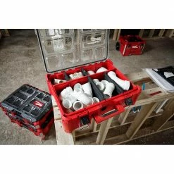 Outlet ✨ Milwaukee PACKOUT 20 in. Deep Organizer with 6 Compartments and Quick Adjust Dividers 🥰 -Deals Tool Storage Store red milwaukee modular tool storage systems 48 22 8432 76 1000