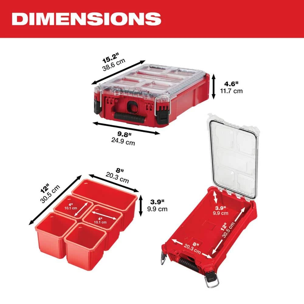 Brand new ๐ฅฐ Milwaukee PACKOUT 5-Compartments Small Parts Organizer ๐ฅฐ 5 Brand new ๐ฅฐ Milwaukee PACKOUT 5-Compartments Small Parts Organizer ๐ฅฐ - Image 3