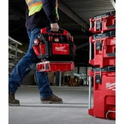 New 💯 Milwaukee PACKOUT 5-Compartments Small Parts Organizer (3-Pack) 😀 -Deals Tool Storage Store red milwaukee modular tool storage systems 48 22 8435x3 1f 1000