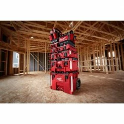 New 💯 Milwaukee PACKOUT 5-Compartments Small Parts Organizer (3-Pack) 😀 -Deals Tool Storage Store red milwaukee modular tool storage systems 48 22 8435x3 76 1000