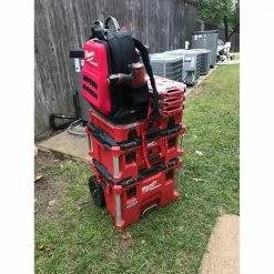 Hot Sale 👍 Milwaukee PACKOUT 5-Compartment Low-Profile Compact Small Parts Organizer ✔️ -Deals Tool Storage Store red milwaukee modular tool storage systems 48 22 8436 1d 1000