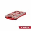 Coupon ⭐ Milwaukee PACKOUT 5-Compartment Low-Profile Compact Small Parts Organizer (5-Pack) ⭐ -Deals Tool Storage Store red milwaukee modular tool storage systems 48 22 8436x5 64 1000