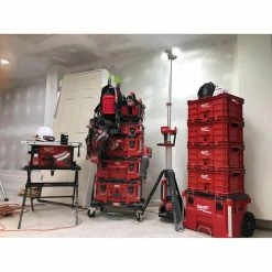 Discount ✨ Milwaukee PACKOUT 18.6 in. Tool Storage Crate Bin with Carrying Handles and 50 lbs. Weight Capacity 🔥 -Deals Tool Storage Store red milwaukee modular tool storage systems 48 22 8440 1d 1000
