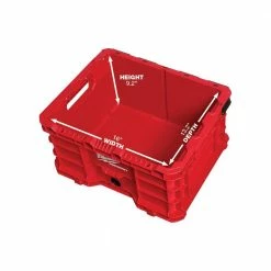 Flash Sale 🔔 Milwaukee Packout Tool Storage Crate (2-Pack) 👍 -Deals Tool Storage Store red milwaukee modular tool storage systems 48 22 8440x2 a0 1000