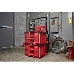 Promo ❤️ Milwaukee PACKOUT 22 in. Modular 3-Drawer Tool Box with Metal Reinforced Corners ⭐ -Deals Tool Storage Store red milwaukee modular tool storage systems 48 22 8443 76 1000