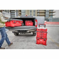 Promo ❤️ Milwaukee PACKOUT 22 in. Modular 3-Drawer Tool Box with Metal Reinforced Corners ⭐ -Deals Tool Storage Store red milwaukee modular tool storage systems 48 22 8443 77 1000 1