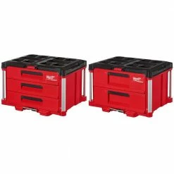 Brand new ๐ Milwaukee PACKOUT 22 in. 3-Drawer and 2-Drawer ๐