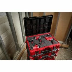 Hot Sale ✔️ Milwaukee PACKOUT 16 in. Portable Modular Tool-Box Case with Customizable Insert ⭐ -Deals Tool Storage Store red milwaukee modular tool storage systems 48 22 8450 1d 1000