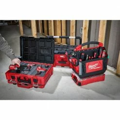 Hot Sale ✔️ Milwaukee PACKOUT 16 in. Portable Modular Tool-Box Case with Customizable Insert ⭐ -Deals Tool Storage Store red milwaukee modular tool storage systems 48 22 8450 66 1000