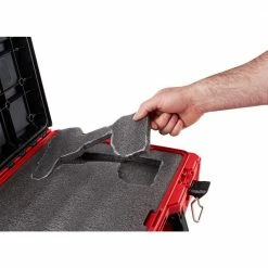 Hot Sale ✔️ Milwaukee PACKOUT 16 in. Portable Modular Tool-Box Case with Customizable Insert ⭐ -Deals Tool Storage Store red milwaukee modular tool storage systems 48 22 8450 76 1000