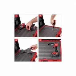 Hot Sale ✔️ Milwaukee PACKOUT 16 in. Portable Modular Tool-Box Case with Customizable Insert ⭐ -Deals Tool Storage Store red milwaukee modular tool storage systems 48 22 8450 a0 1000