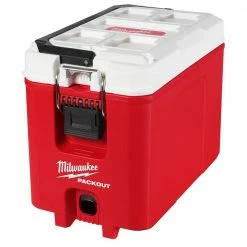 Coupon 💯 Milwaukee PACKOUT 10 in. Red 16 qt. Compact Cooler 👏 -Deals Tool Storage Store red milwaukee modular tool storage systems 48 22 8460 77 1000