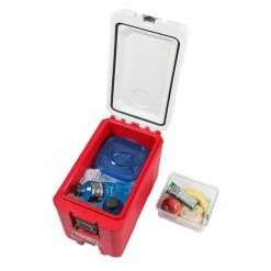 Coupon 💯 Milwaukee PACKOUT 10 in. Red 16 qt. Compact Cooler 👏 -Deals Tool Storage Store red milwaukee modular tool storage systems 48 22 8460 a0 1000