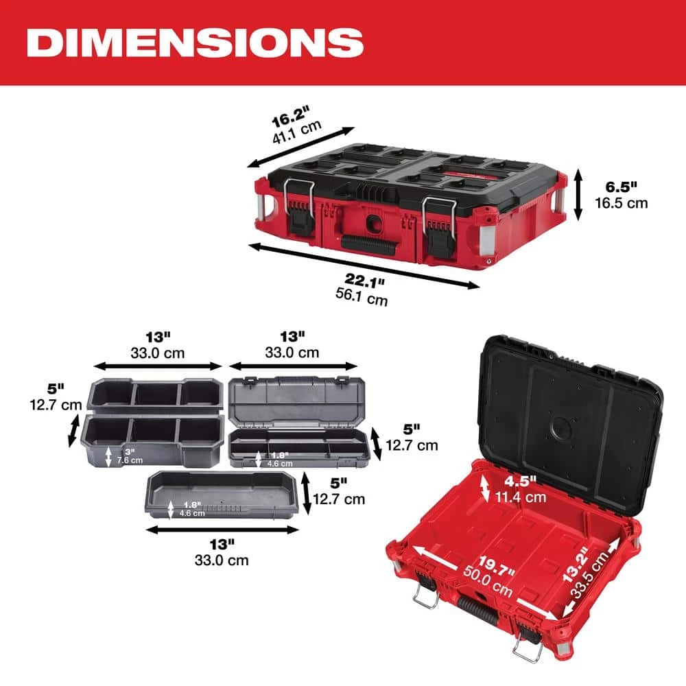 New ๐ Milwaukee PACKOUT 22 in. Rolling Tool Box, 22 in. Large Tool Box and 22 in. Medium Tool Box ๐ฏ 4 New ๐ Milwaukee PACKOUT 22 in. Rolling Tool Box, 22 in. Large Tool Box and 22 in. Medium Tool Box ๐ฏ - Image 2