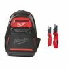 Budget 💯 Milwaukee 10 in. Jobsite 🎒 Backpack with FASTBACK 6-In-1 Folding Utility Knife and FASTBACK Compact Folding Utility Knife Set 🥰 -Deals Tool Storage Store red milwaukee tool bags 48 22 8200 48 22 1505q 64 1000