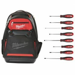 Brand new 💯 Milwaukee Jobsite 🎒 Backpack with Screwdriver Set (8-Piece) 🥰