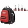 Budget 💯 Milwaukee 15 in. PACKOUT Tool 🎒 Backpack with Screwdriver Set (11-Piece) 😀 -Deals Tool Storage Store red milwaukee tool bags 48 22 8301 48 22 2710 64 1000
