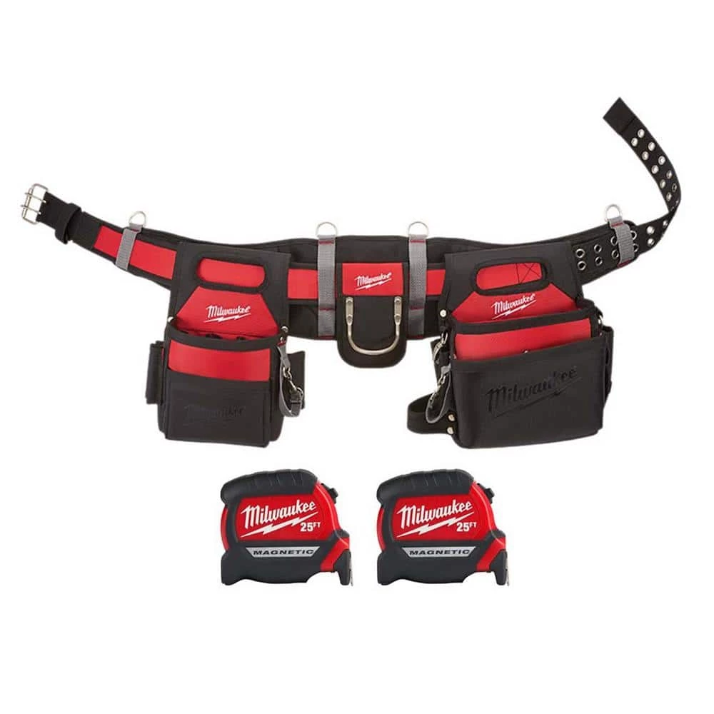 Best Pirce 😉 Milwaukee Adjustable Electricians Work Belt with 25 ft. x 1 in. Compact Magnetic Tape Measure (2-Pack) ⌛ 3 Best Pirce 😉 Milwaukee Adjustable Electricians Work Belt with 25 ft. x 1 in. Compact Magnetic Tape Measure (2-Pack) ⌛