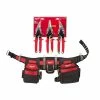 Discount 🔔 Milwaukee Adjustable Electricians Work Belt W/ Left, Right, and Straight Aviation Snips (3-Pack) 🛒 -Deals Tool Storage Store red milwaukee tool belts 48 22 8110 48 22 4533 64 1000