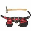 Discount ✔️ Milwaukee Adjustable Electricians Work Belt with 19 oz. Hickory Framing 🔨 Hammer 👏 -Deals Tool Storage Store red milwaukee tool belts 48 22 8110 48 22 9419 64 1000