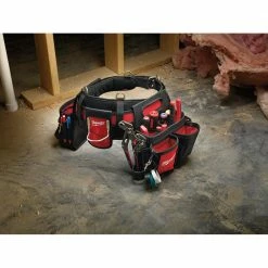 Best Pirce 🛒 Milwaukee Adjustable Electricians Work Belt 😀 -Deals Tool Storage Store red milwaukee tool belts 48 22 8110 4f 1000
