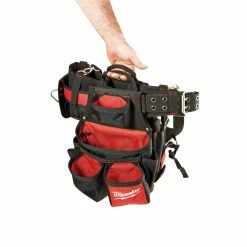 Best Pirce 👏 Milwaukee General Contractor Work Belt with Suspension Rig and Fastback Folding Knives (2-Pack) ⭐ -Deals Tool Storage Store red milwaukee tool belts 48 22 8120 48 22 1503 1f 1000