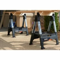 Outlet 👏 RIDGID 32 in. Adjustable Folding Sawhorse 👍 20 Outlet 👏 RIDGID 32 in. Adjustable Folding Sawhorse 👍 -Deals Tool Storage Store ridgid saw horses 230710 1d 1000 1