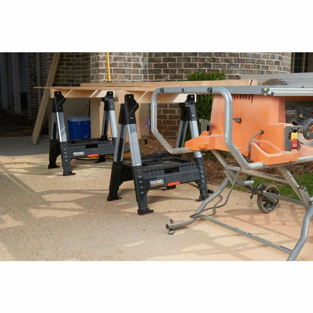 Outlet 👏 RIDGID 32 in. Adjustable Folding Sawhorse 👍 5 Outlet 👏 RIDGID 32 in. Adjustable Folding Sawhorse 👍 - Image 3