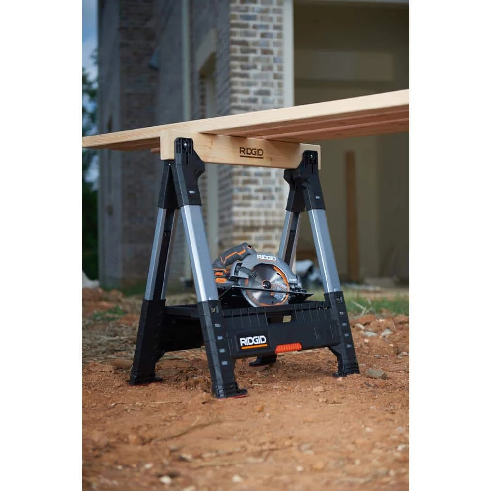 Outlet 👏 RIDGID 32 in. Adjustable Folding Sawhorse 👍 9 Outlet 👏 RIDGID 32 in. Adjustable Folding Sawhorse 👍 - Image 7