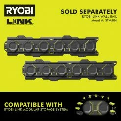 Hot Sale ⭐ RYOBI LINK Medium Tool Box 🥰 -Deals Tool Storage Store ryobi green ryobi modular tool storage systems stm102 76 1000