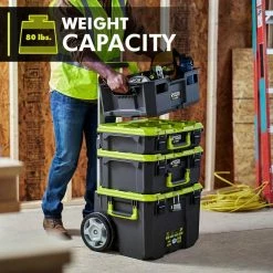 Hot Sale ⭐ RYOBI LINK Medium Tool Box 🥰 -Deals Tool Storage Store ryobi green ryobi modular tool storage systems stm102 c3 1000