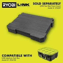 Hot Sale ⭐ RYOBI LINK Medium Tool Box 🥰 -Deals Tool Storage Store ryobi green ryobi modular tool storage systems stm102 fa 1000
