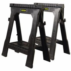 New ❤️ Stanley 31 in. Folding Sawhorse (2-Pack) ✨
